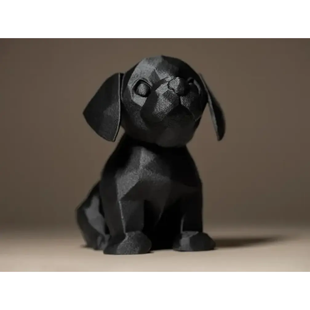 Figura Decorativa Lindo Perrito Negro 3
