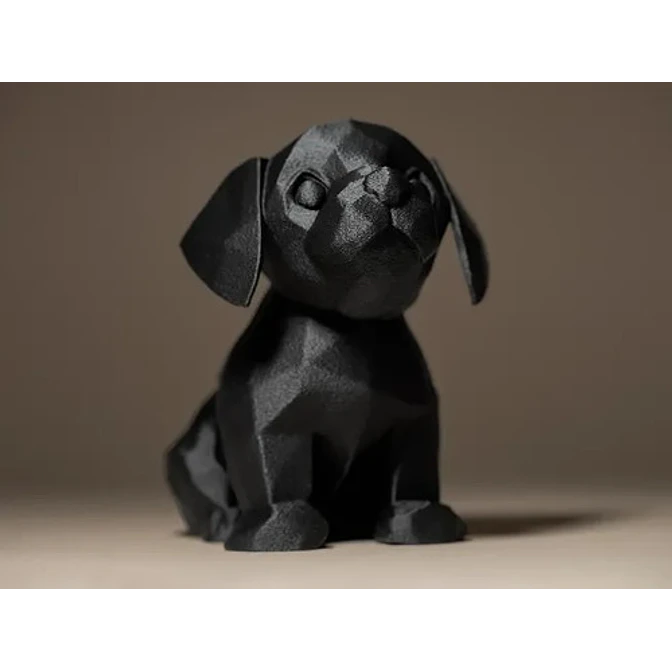 Figura Decorativa Lindo Perrito Negro 3