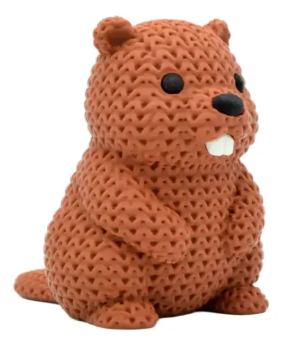 Figura Castor Estilo Tejido