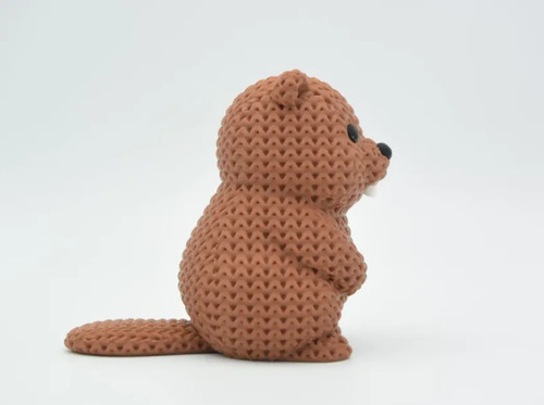 Figura Castor Estilo Tejido - Foto 3