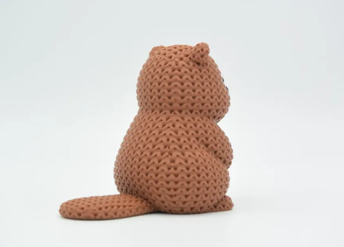 Figura Castor Estilo Tejido - Foto 4