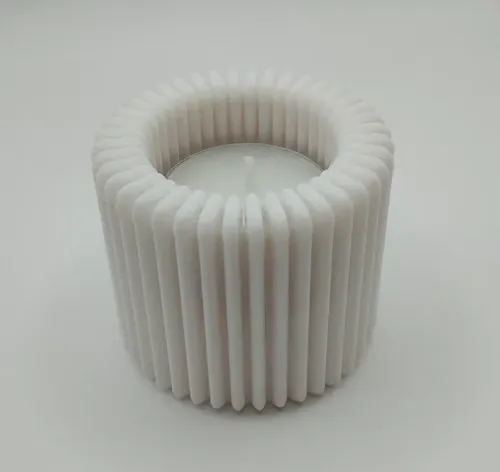 Figura Decorativa Portavelas Para Velas Con Texturas