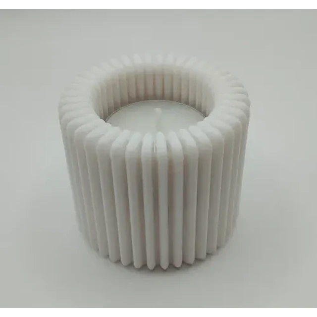 Figura Decorativa Portavelas Para Velas Con Texturas