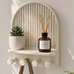 Figura Decorativa Organizador Con Ganchos Y Estante - Miniatura 1