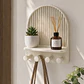 Figura Decorativa Organizador Con Ganchos Y Estante - Miniatura 4