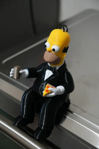 Figura Decorativa Homero Con Pizza Y Cerveza - Foto 5