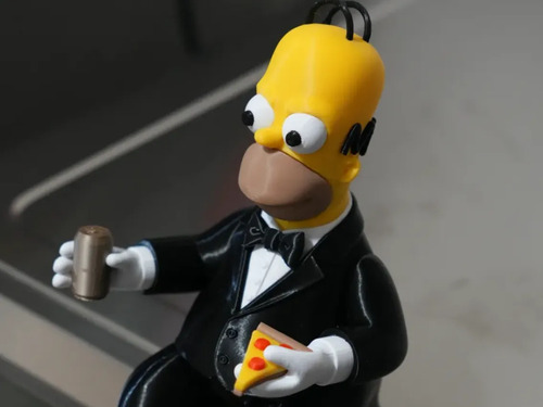 Figura Decorativa Homero Con Pizza Y Cerveza - Foto 6