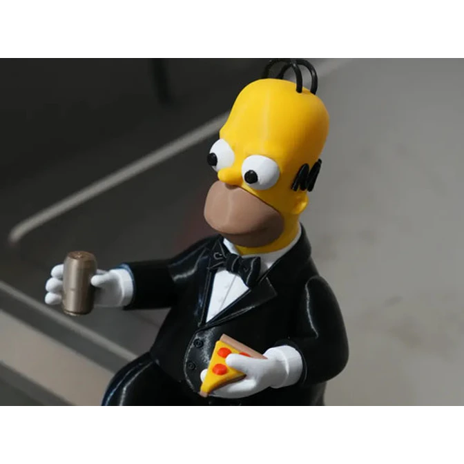 Figura Decorativa Homero Con Pizza Y Cerveza 6