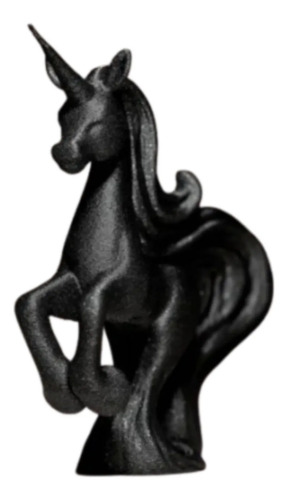Figura Decorativa Unicornio Lindo Negro