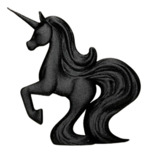 Figura Decorativa Unicornio Lindo Negro - Foto 2