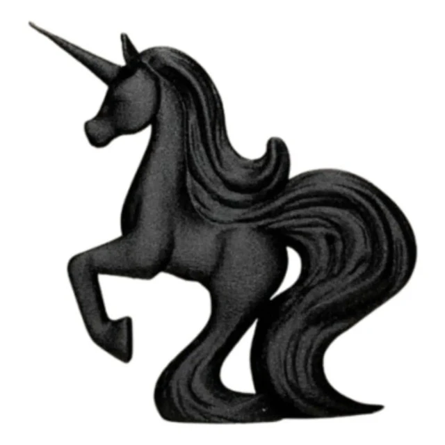 Figura Decorativa Unicornio Lindo Negro