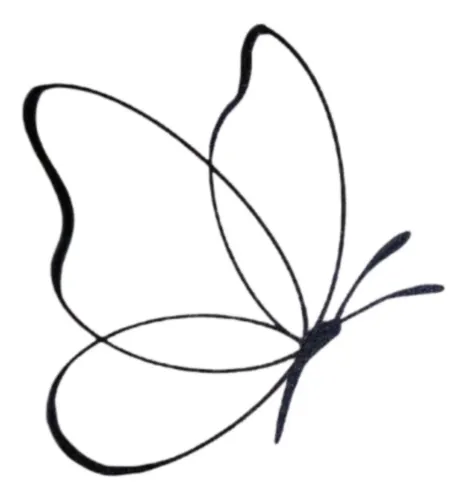 Figura Decorativa Mariposa Minimalista