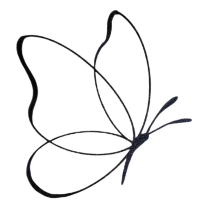 Figura Decorativa Mariposa Minimalista 2