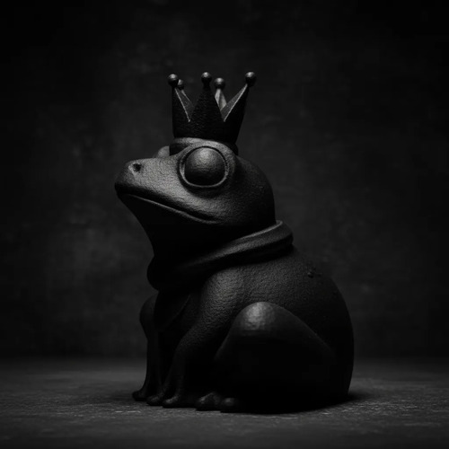 Figura Decorativa Rana Con Corona - Foto 2