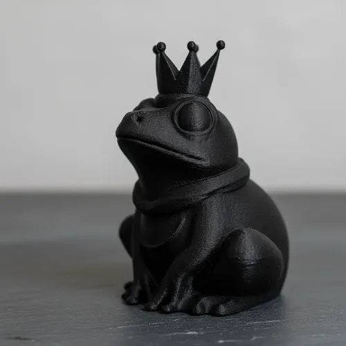 Figura Decorativa Rana Con Corona - Foto 3