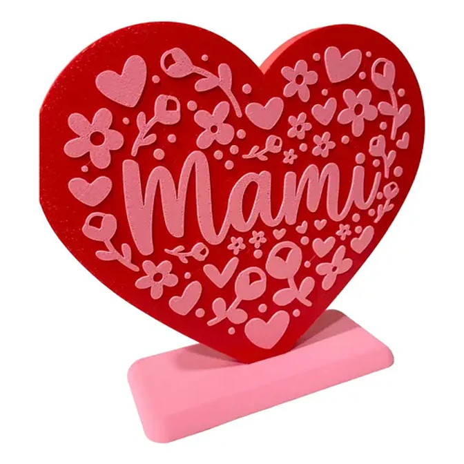 Figura Decorativa Corazón - Día De La Madre 1