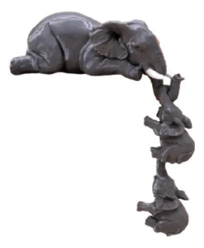Figura Decoración- Familia De Elefantes - Foto 2