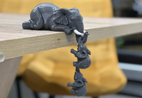 Figura Decoración- Familia De Elefantes - Foto 4