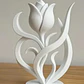 Figura Abstracta Y Elegante De Tulipán - Miniatura 3