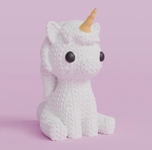 Figura Unicornio De Punto