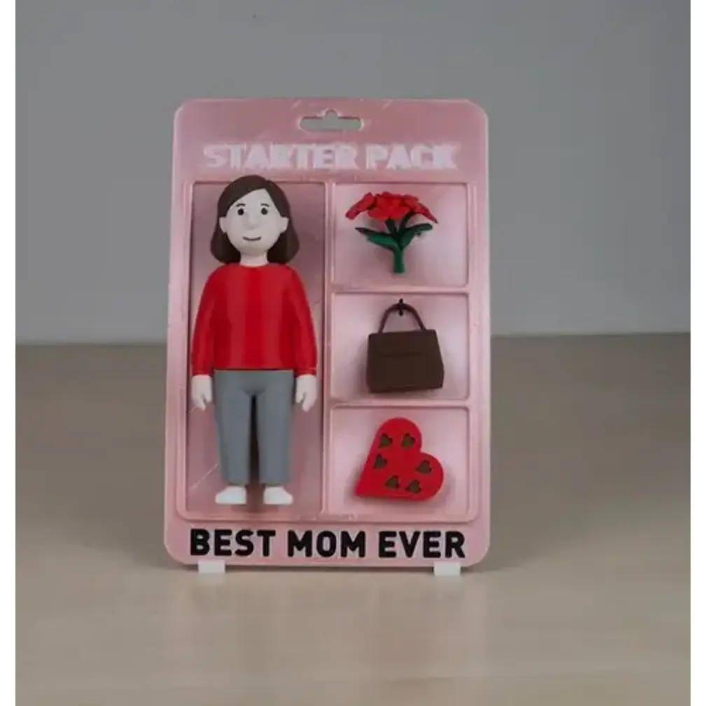 Figura Día De La Mamá, Con Accesorios Y Placa 1