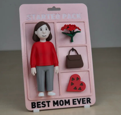 Figura Día De La Mamá, Con Accesorios Y Placa - Foto 3