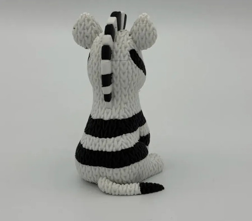 Figura Cebra Estilo Tejido - Foto 4