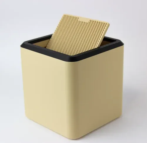 Papelera De Escritorio Color Beige - Foto 2
