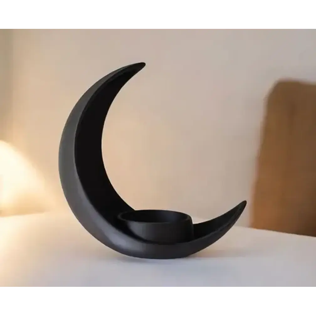 Decoración De Media Luna Con Maceta Elíptica 1
