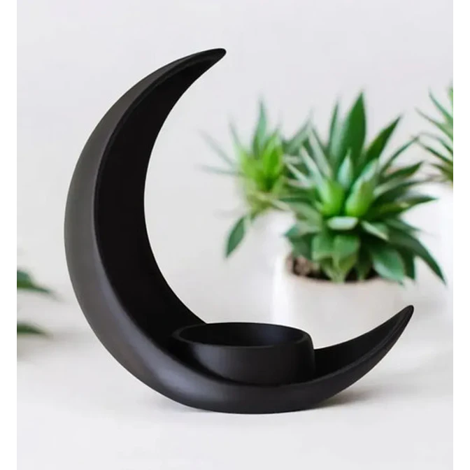 Decoración De Media Luna Con Maceta Elíptica 3