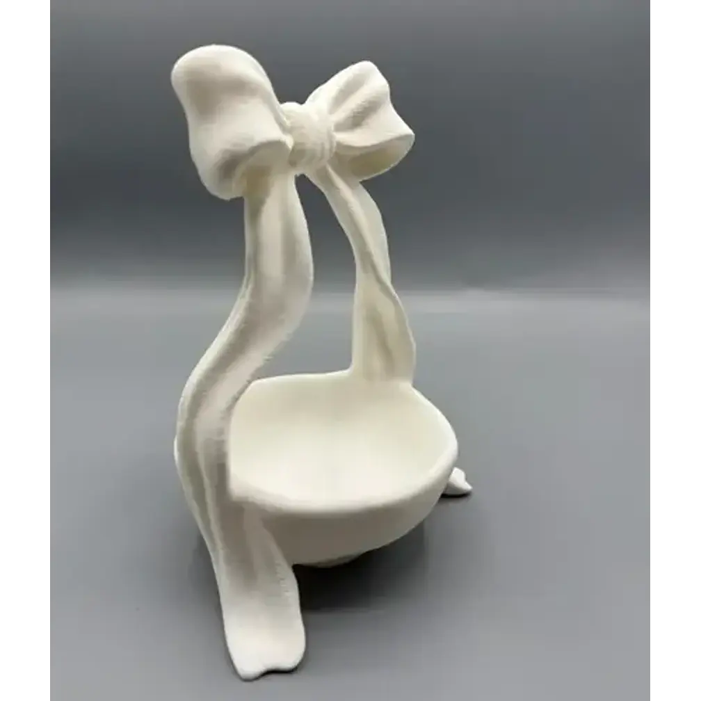 Plato Organizador Coqueta Con Lazo Adorable Para Joyas Y Lla 2