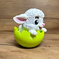 Figura Decorativa- Cordero Cascarón - Miniatura 2