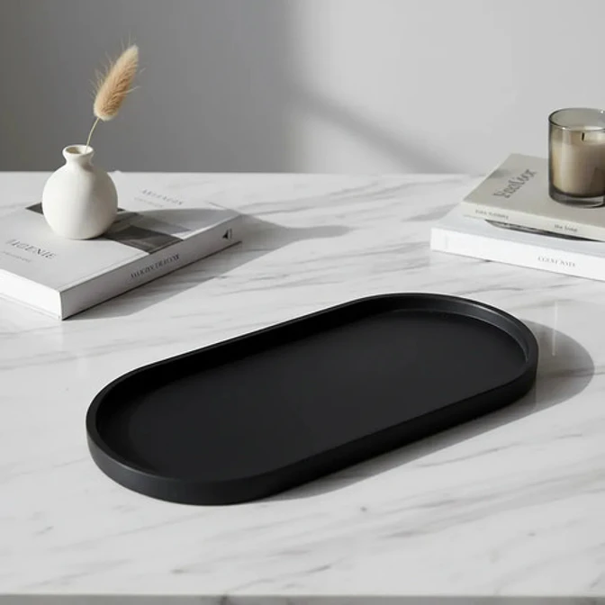Bandeja Ovalada Decorativa Organizadora Minimalista 2