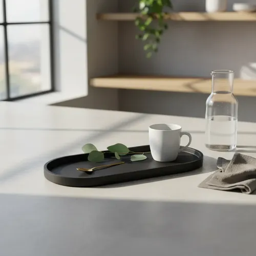 Bandeja Ovalada Decorativa Organizadora Minimalista - Foto 4