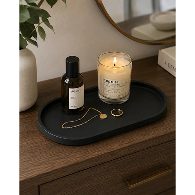 Bandeja Ovalada Decorativa Organizadora Minimalista 7
