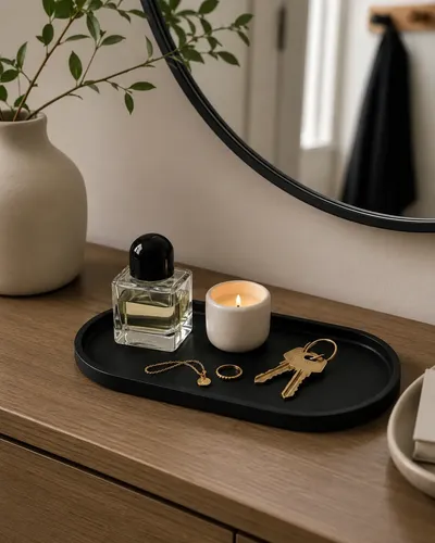 Bandeja Ovalada Decorativa Organizadora Minimalista - Foto 8