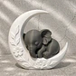 Escultura Decorativa- Elefante En La Luna - Miniatura 5