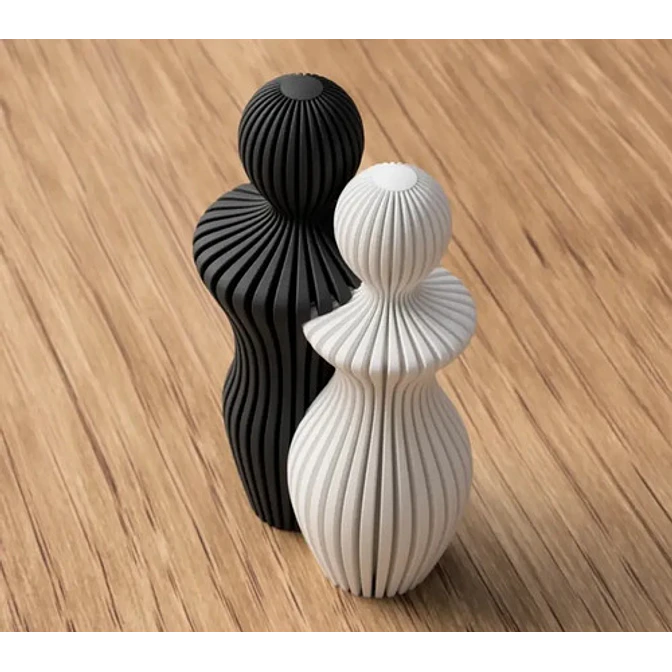 Decoración Hogar - Pareja Blanco Y Negro 2