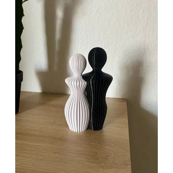 Decoración Hogar - Pareja Blanco Y Negro 3