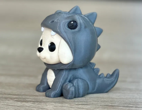Figura Decorativa- Perrito Disfraz De Dinosaurio - Foto 3