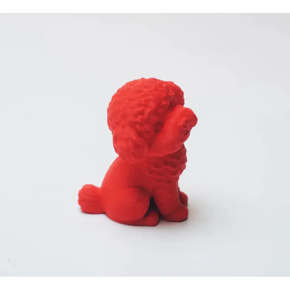 Figura De Perrito Rizado Color Rojo 1