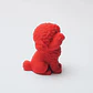 Figura De Perrito Rizado Color Rojo - Miniatura 1