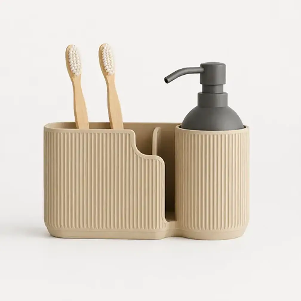 El Elegante Organizador Ovalado Para Baño Y Escritorio 1