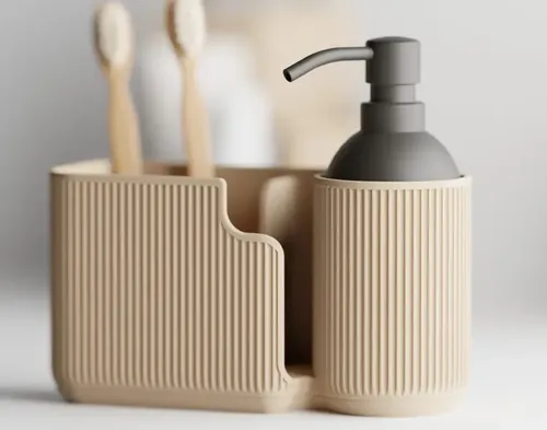 El Elegante Organizador Ovalado Para Baño Y Escritorio - Foto 2