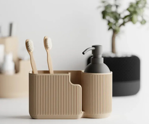 El Elegante Organizador Ovalado Para Baño Y Escritorio - Foto 5
