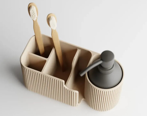 El Elegante Organizador Ovalado Para Baño Y Escritorio - Foto 6
