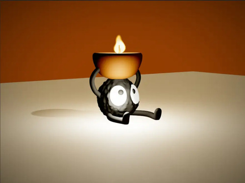 Portalámpara Para Vela De Té Susuwatari (duende De Hollín) - Foto 2