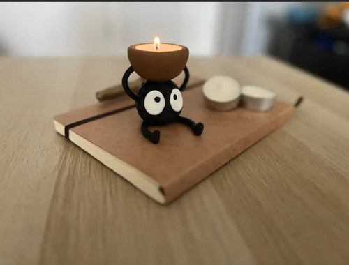 Portalámpara Para Vela De Té Susuwatari (duende De Hollín) - Foto 4