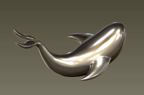 Figura Decorativa De Ballena Moderna - Foto 2