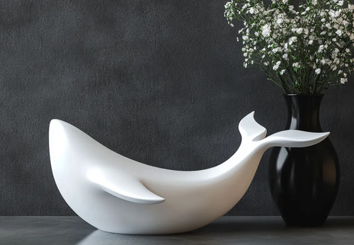 Figura Decorativa De Ballena Moderna - Foto 4